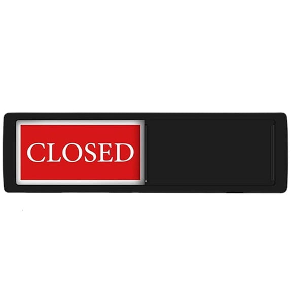 SDFGTstore Versatile Magnetic Open/Closed Sliding Door Sign for Office Restroom Status