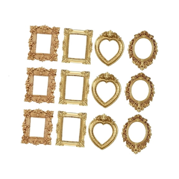 SDFGTstore Victorian Antique Photo Frame Mini Gold Picture Frame Tiny Baroques Ornate Frame