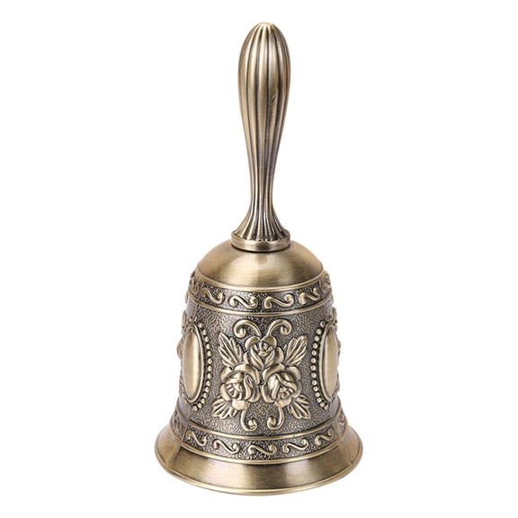 SDFGTstore Vintage Manual Swing Bell Meditation Hand Bell Prayer Portable Tibetan Buddhist