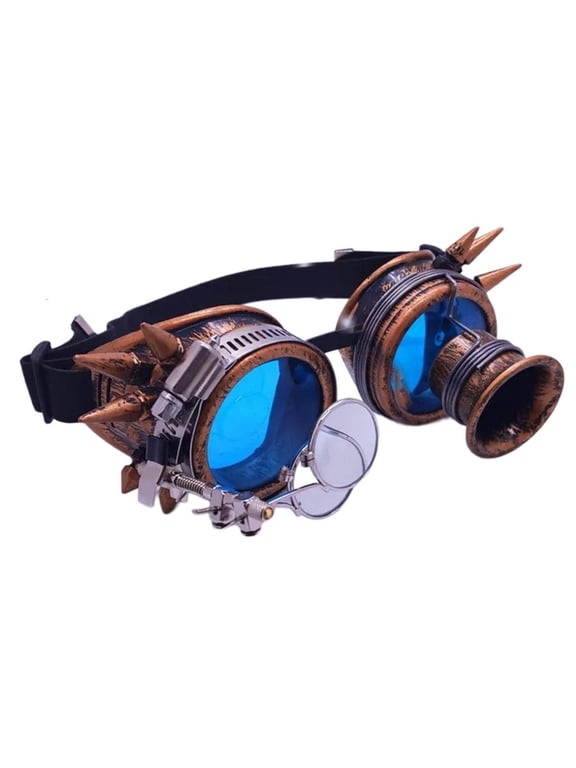 Vintage Victorian Steampunk Goggles Glasses Punk Cyber Gothic Sunglasses Face for Women Men