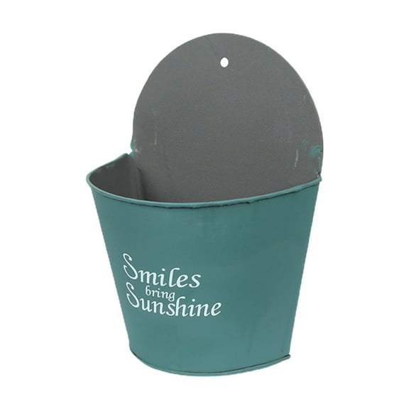 SDFGTstore Wall Hanging Half Round Flowerpot Planter Semicircular Wall Flower Pot Basket Balcony Household Outdoor Home Decorative