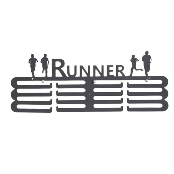 SDFGTstore Wall Mounted Medals Display Rack Sport Award Storage Stand for Athletes Multifunctional Metal Medals Holder Shelf