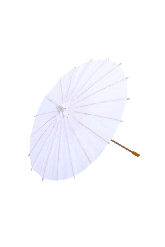 White Paper Umbrella For Artistic Expression Kids Hand Painted Design Projects 4 Sizes Classroom Party Craft Supply
