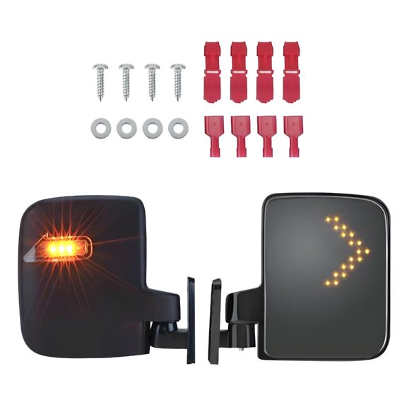 SDFGTstore Wide Corner LED Equipped Side Reflectors Consistent Golfing Wagons Campers Utility Automobiles Plastic Building