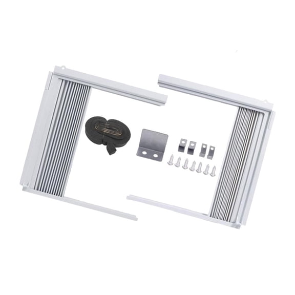 SDFGTstore Window Air Conditioner Side Panel with Frame Room Air Conditioner Accordion