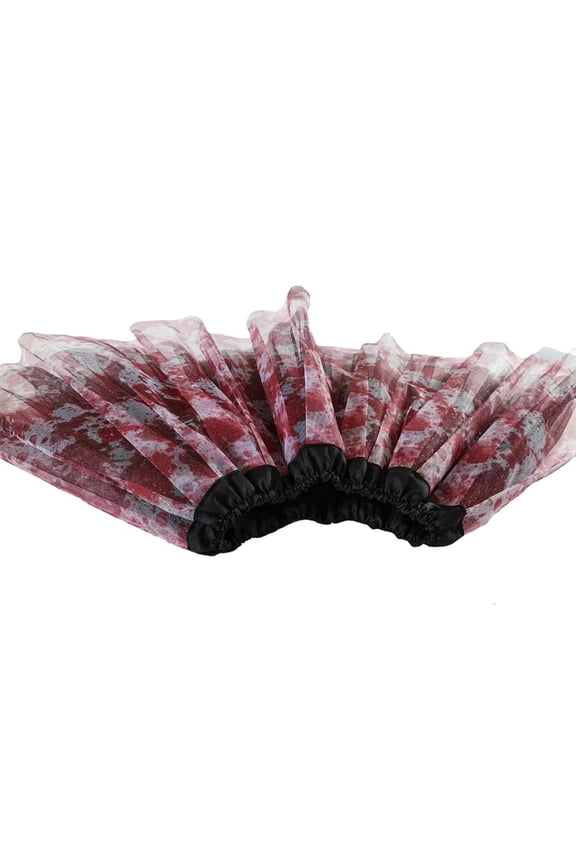 Women 3 Layers TutuS Dance Ballet Bubble Skirt Elastic Waist Tulle Short Skirts Christmas Costume Gifts Bloody TutuS Skirt Elastic Waist Tulle Skirt Layered Tulle TutuS Skirt