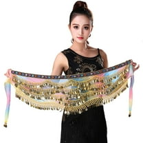 SDFGTstore Women Belly Dance Hip Scarf Dance Skirt, Belly Dance Hip Scarf