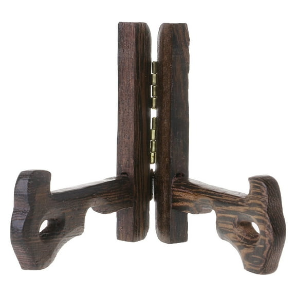 SDFGTstore Wood Display Stand Holder 3-7 Inch Folding Tall Easels Picture Frame Plate