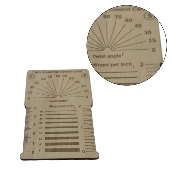 SDFGTstore Wood Knitting Gauge Ruler Square Knitting Tool Crochet Yarns Measuring Tool