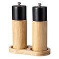 thumbnail image 1 of SDFGTstore Wood Spices Grinder Precise Grinding System for Salt and Peppers Adjustable Coarseness Black Peppers Mill for Restaurant, 1 of 15