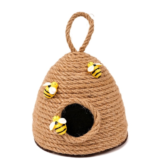 SDFGTstore Woven Rope Bees Hives Hanging Accent with Bowknot for Spring Party Celebration