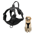 thumbnail image 1 of SDFTDG No-Pull Dog Harness with Handle Reflective Breathable Adjustable S-XL(L,Black), 1 of 9
