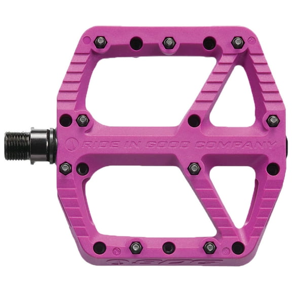 SDG Comp Platform Pedals 9/16" Axle Composite Body 18 Replaceable Pins Purple