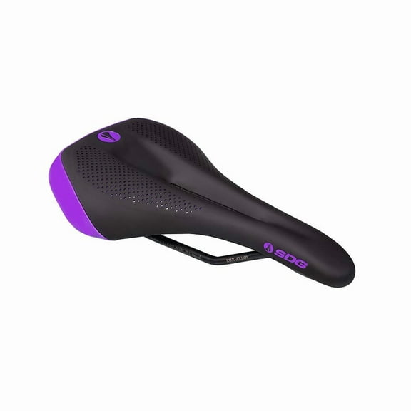 SDG Allure V2 Saddle, Lux-Alloy Rails, Black/Purple