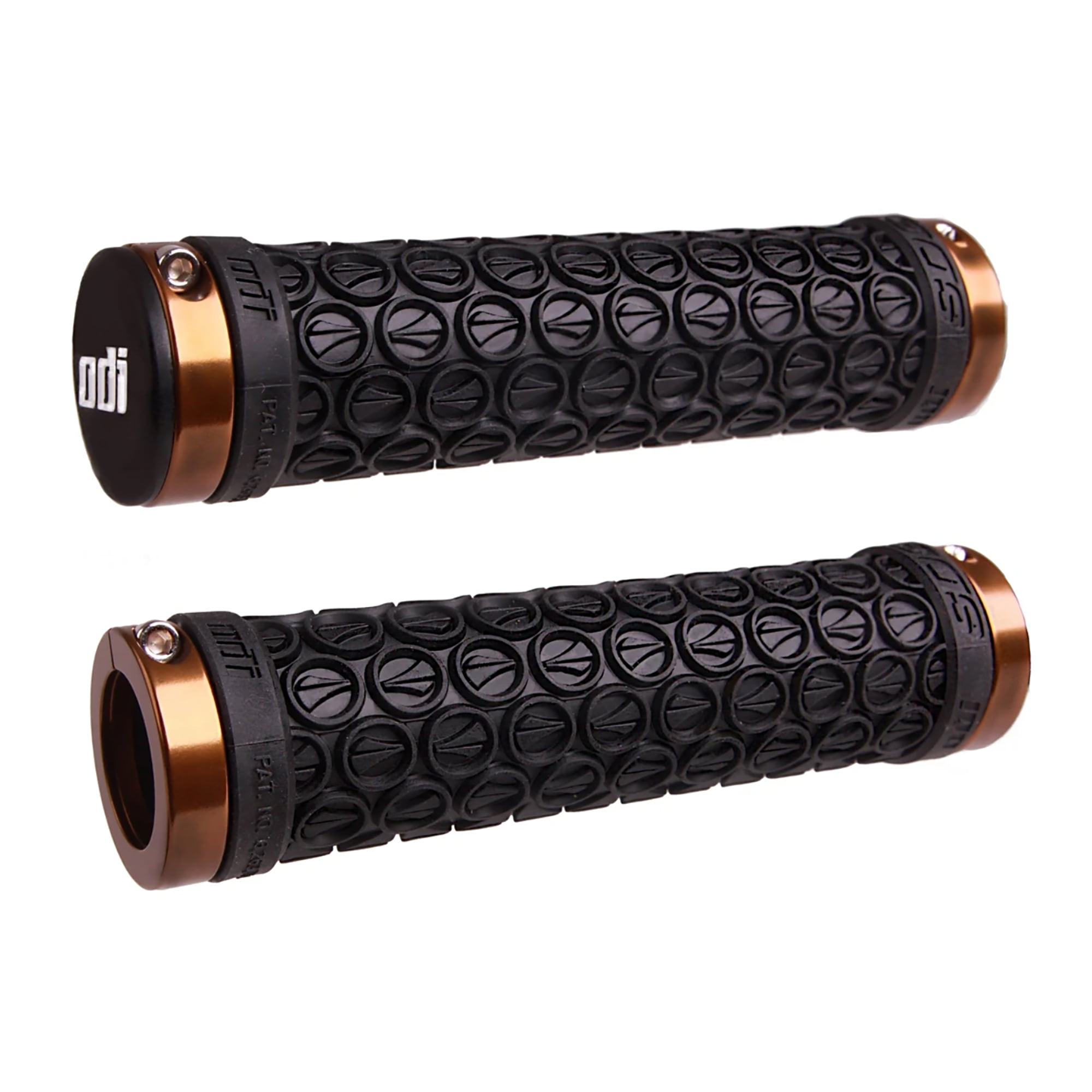 SDG Hansolo Grips ODI Lock On Black w Fusion Gold Ano Lock Rings and Snap Cap End Plugs Walmart