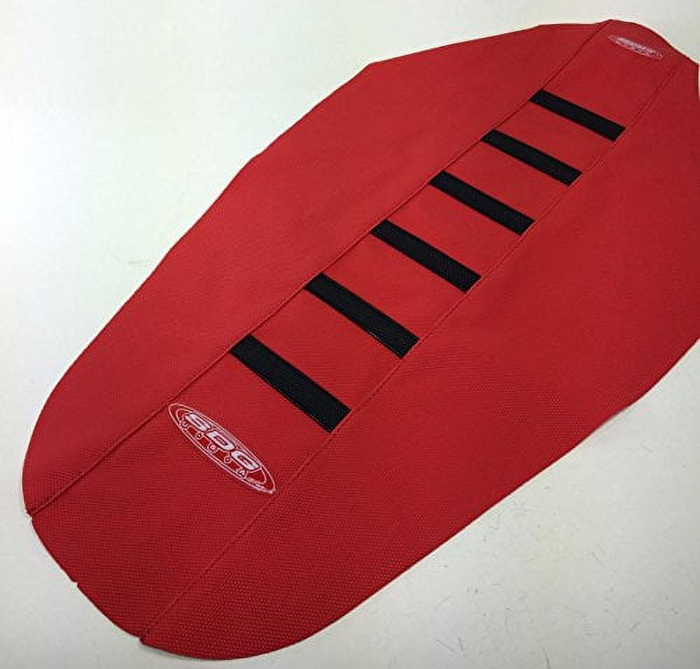 SDG USA 6Rib Gripper Seat Cover Red Cover/Black Ribs