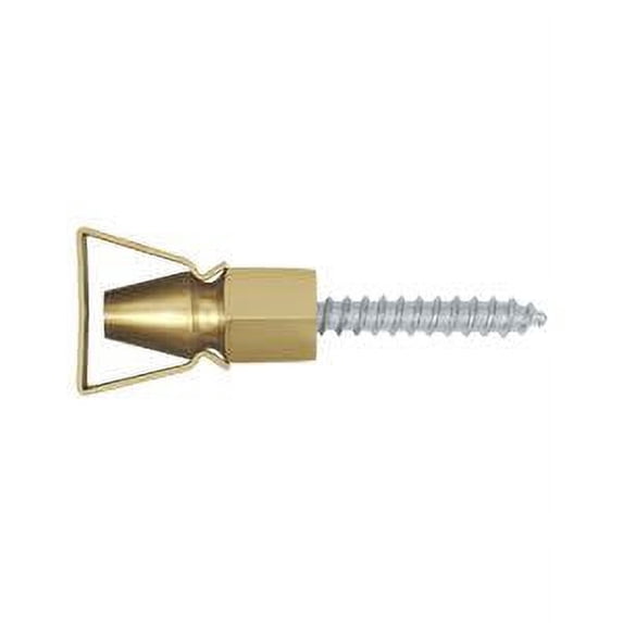 SDH101U3 Shutter Door Holder, 1-1/4", Bright Brass Finish