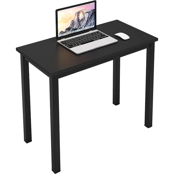 SDHYL 31.4 inch Study Computer Desk, Small Writing Desk, Modern Simple Style PC Table for Home Office, Black