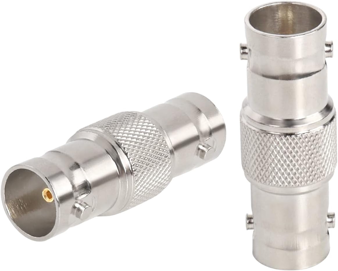 SDI Connector 2PCS 75 Ohm BNC Adapter BNC Female to Female Barrel