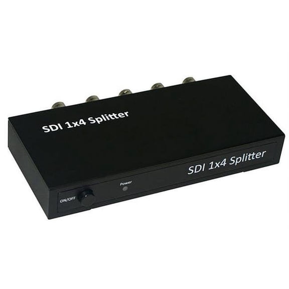 SDI Splitter 3G-SDI HD-SDI SD-SDI 1 input 4 outputs AC adapter