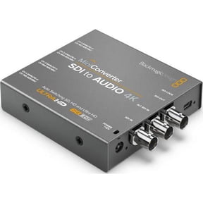 Blackmagic Design SDI to Audio 4K Mini Converter, 4096x2160p30 Format Support, 4:2:2, 4:4:4 Video/48kHz, 24 Bit Audio Sampling Rate
