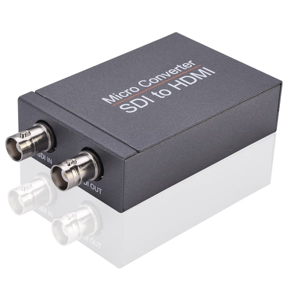 SDI to HDMI Converter, 1080p HD-SDI / 3G-SDI/SD-SDI to HDMI Video Audio Converter, BNC to HDMI Adapter for SDI Camera Monitor Projector