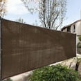 thumbnail image 1 of SDJMA 16' x 3' Coffee Plastic Outdoor Panel Privacy Screen, 1 of 6