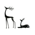 thumbnail image 1 of SDJMA Reindeer Statues Resin Deer Sculpture - Black Finish European-Style Modern Decorations,Christmas Tabletop Ornaments for Mantel Fireplace Living Room Bedroom Home Decor,Set of 2, 1 of 7
