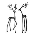 thumbnail image 1 of SDJMA Reindeer Statues Resin Deer Sculpture - Black Finish European-Style Modern Decorations,Christmas Tabletop Ornaments for Mantel Fireplace Living Room Bedroom Home Decor,Set of 2, 1 of 8