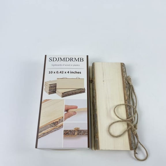SDJMDRMB Signboards of wood or plastics, Blank Wood Signboards with String, Decorative Craft Plaques