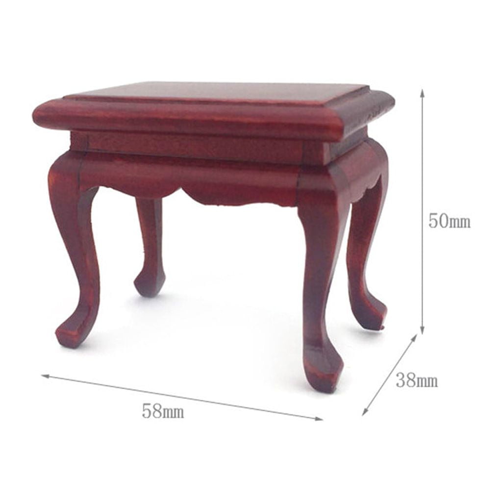 SDJMa 112 Doll House Furniture Miniature Tea Table Coffee Table Ornament