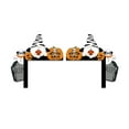 thumbnail image 1 of SDJMa 1 Pair Happy Halloween Door Frame Decoration, Halloween Gnome Pumpkin Witch Zombie Ghost Haunted House Door Corner Sign for Home Front Door Window Porch Decor Party Supplies, 1 of 8