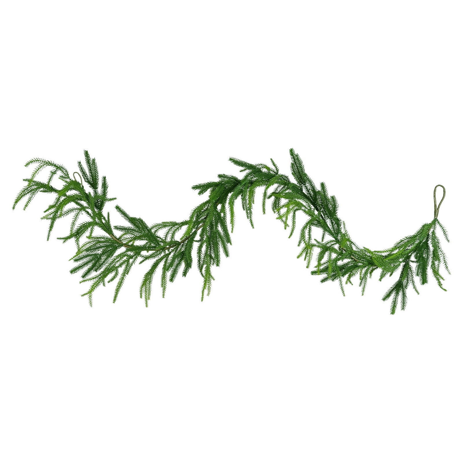 Sdjma 1 Pcs Christmas Garlands Norfolk Pine Garland Artificial Faux Greenery Garland For Holiday 8449