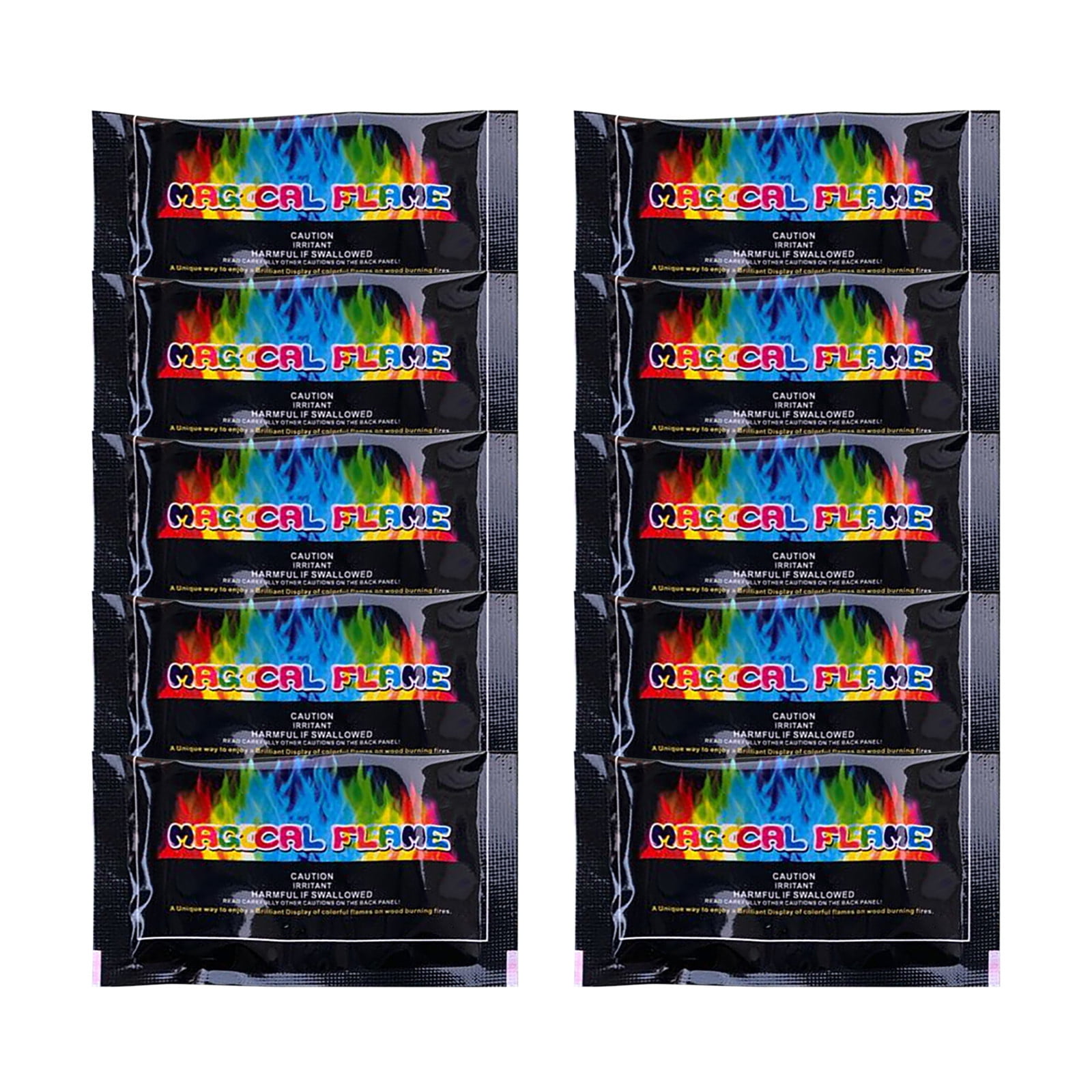 SDJMa 10 Pack Color Changing Mystic Fire Packs, Magical Flames for