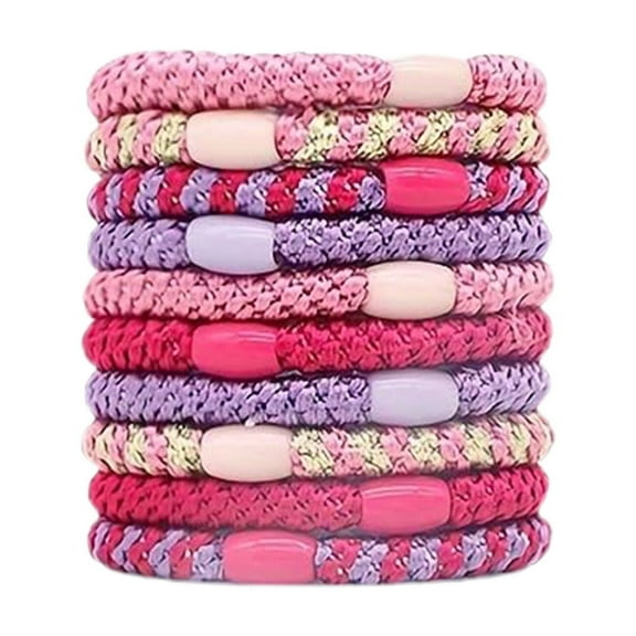 SDJMa 10-Pack Colorful Elastic Headbands – Soft Woven Hair Bands for Women, Non-Slip Design for Thick, Curly, or Straight Hair (A