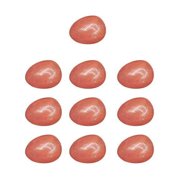 SDJMa 10 Pcs Colorful Mini Easter Eggs Bulk Stones Crystal Eggs for DIY Crafts Vase Filling Basket Stuffers Easter Decoration Party Favors Supplies