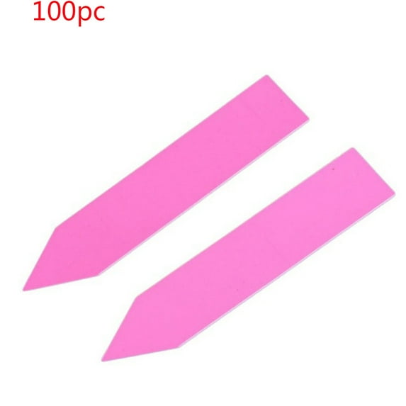 SDJMa 100 Pcs Plastic Plant Garden Labels Nursery Garden Labels Stake Tags Plant Name Tags Waterproof Plant Tags Plant Identification Stakes Tags for Seedling