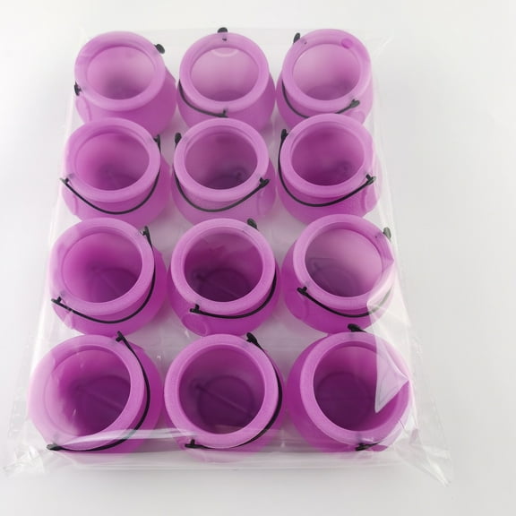 SDJMa 12 Pcs Mini Cauldrons with Handle, Multi-purposed Plastic Small Witch Cauldron for Halloween Party Favors Supplies
