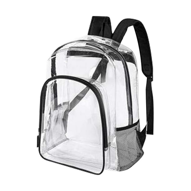 SDJMa 12x12 inches Clear Backpack for Girls Boys Women Man, Stylish See ...