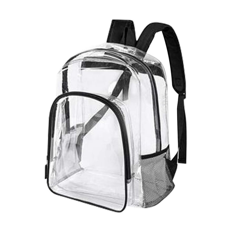 SDJMa Clear Tote Bag Stadium Approved, 31L Large Clear Vinyl Shoulder  Handbag with Zipper for Women Man, Durable Waterproof Travel Bag for Beach