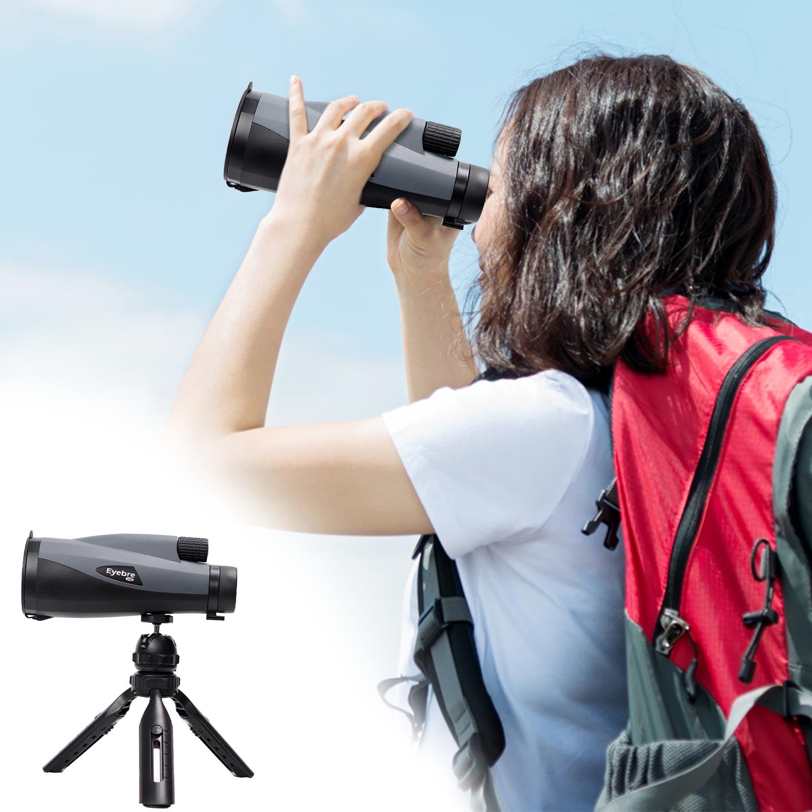 SDJMa 12x60 High Power Monocular Telescope,with Tripod, Larger Vision Monoculars for Adults Kids