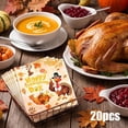 thumbnail image 1 of SDJMa 20 Pcs Happy Thanksgiving Paper Napkins, 6.5"x6.5" Gold Glitter Maple Leaves Pumpkin Turkey Disposable Napkins for Autumn Harvest Party Supplies Decorations, 1 of 8