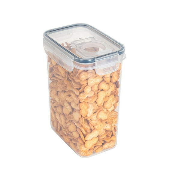 SDJMa 2000ml Airtight Food Storage Containers with Lids for Kitchen and Pantry Organization - BPA Free Kitchen Square Transparent Canisters for Cereal, Rice, Flour & Oats