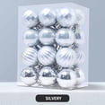 thumbnail image 1 of SDJMa 24Pcs Christmas Balls Ornaments, 1.18Inch Mini Shatterproof Christmas Tree Ball for Indoor Home Xmas Tree Holiday Wedding Party Decorations, 4 Styles, 1 of 8