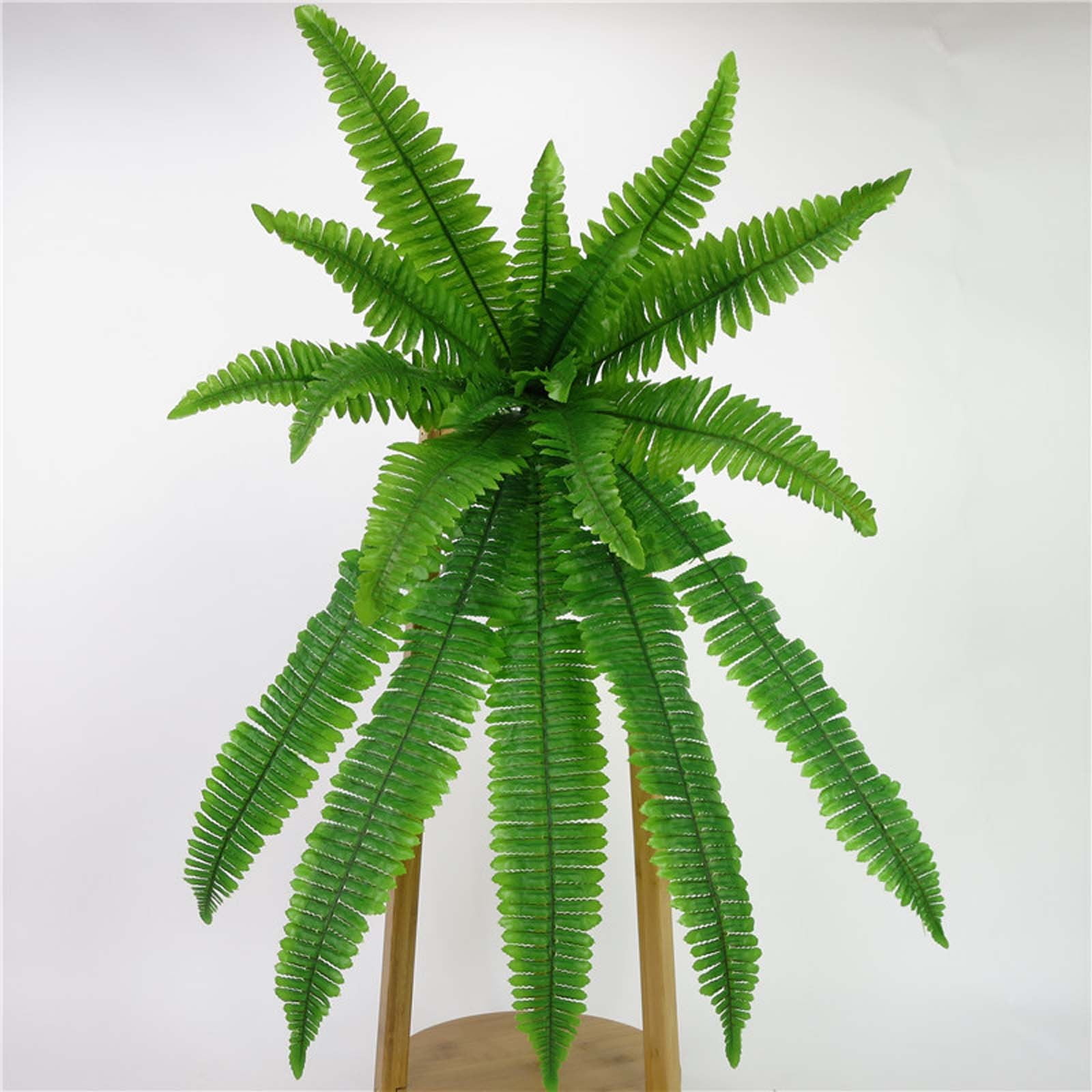 SDJMa 28.7" Large Artificial Ferns for Outdoors, 18Leaf UV Resistant