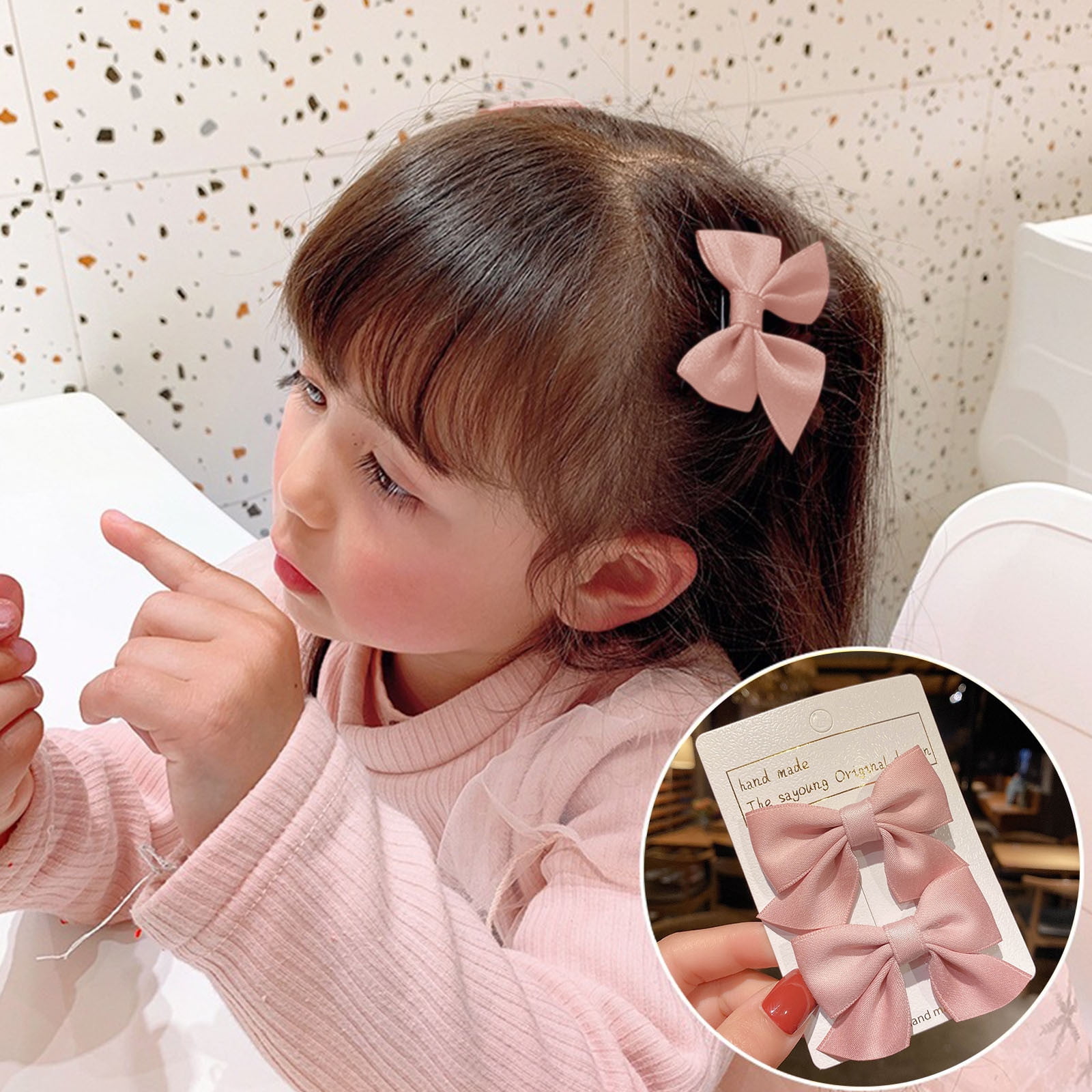 Baby Hair Bow Clips Soft Violet Bow Baby Toddler Hair Clip Snuggle