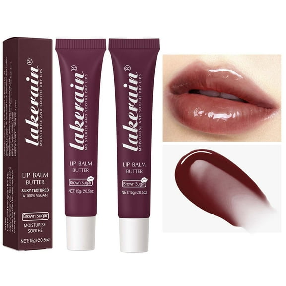 SDJMa 2pcs Butter Lipstick,Super Lustrous Lipstick, Creamy Formula For Soft, Fuller-Looking Lips, Moisturizing Repair 30g (C)