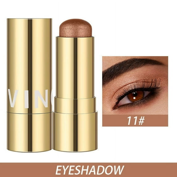 SDJMa 3 in 1 Multi Stick Makeup, Versatile Lip and Cheek Tint Highlighter Stick Waterproof Long Lasting Cream Contour Stick Stick Illuminator Stick Makeup Stick for Eyes Lips