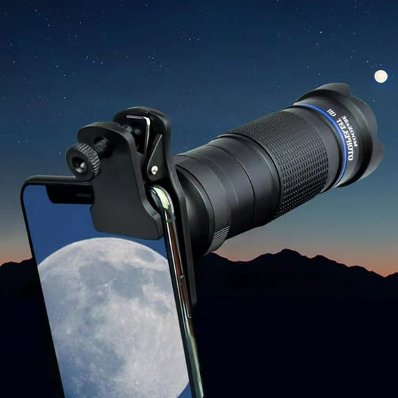 SDJMa 36x Cell Phone Zoom Lens , High-Definition, Double Regulation Telephoto, Universal Kit, for Most of The Cell Phone, Good Color Reproduction, for Outdoor, Fishing ,Concert
