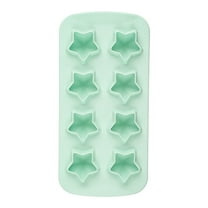 SDJMa 3D Stars Ice Cube Tray Silicone Molds, Easy Release 8-Ice Cube Mold with Lid, Pentagram Ice Maker Tray for Ice Cubes, Gelatine, Chocolate, Baking and Candy